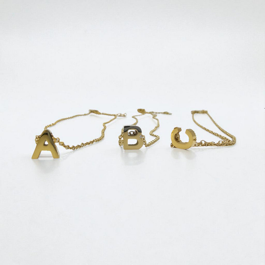 Colgante de letras Alphabet (Dorado)