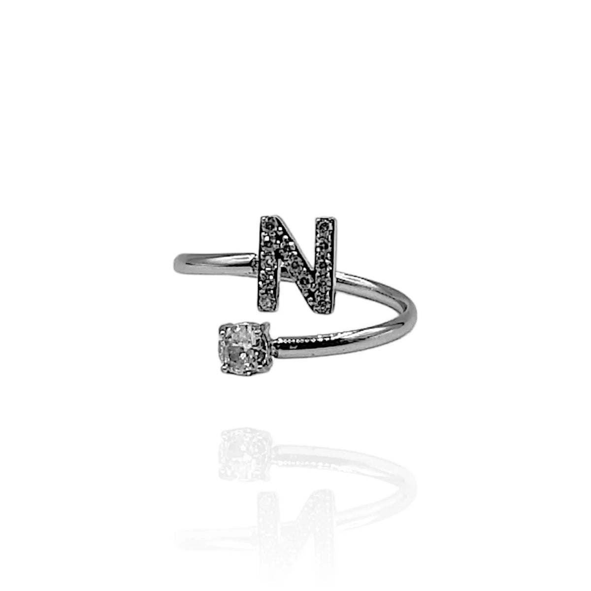 Anillo Alphabet Ring (Plateado)