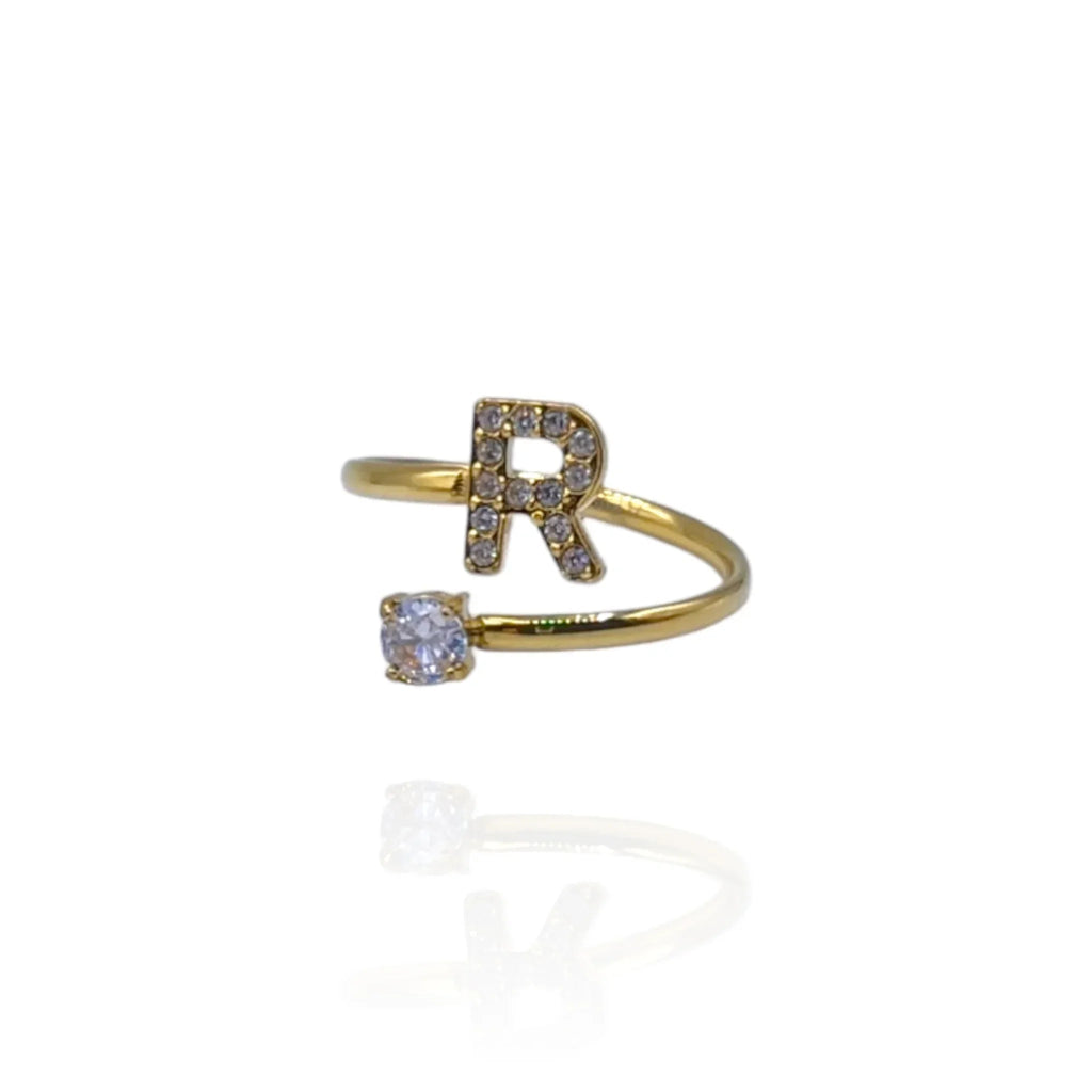 Anillo Alphabet (Dorado)