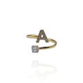 Anillo Alphabet (Dorado)