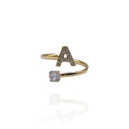 Anillo Alphabet (Dorado)