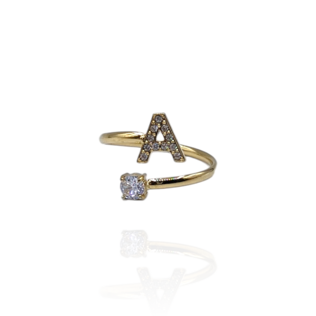 Anillo Alphabet (Dorado)