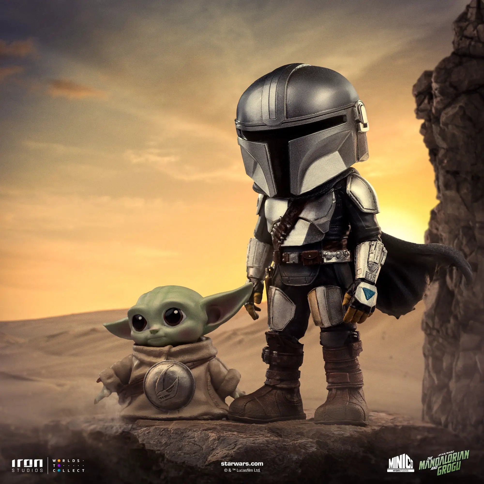 Statue Mandalorian and Grogu - The Mandalorian - MiniCo - Iron Studios