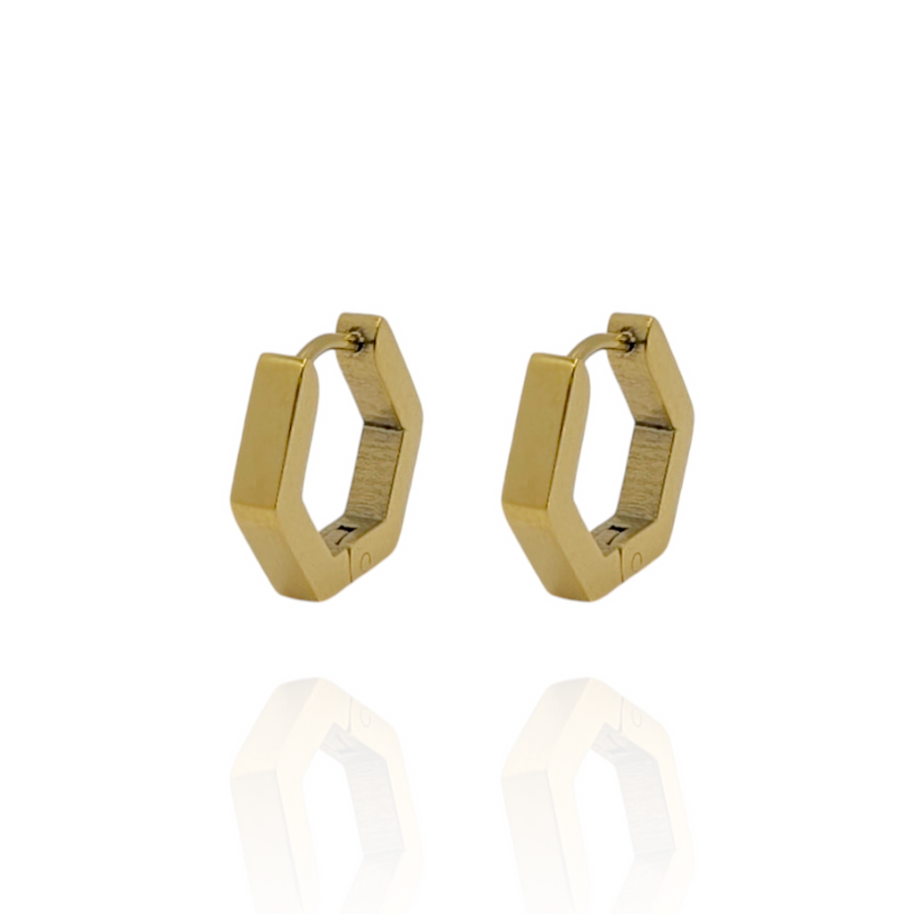 Pendiente  Aros Rombo