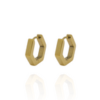 Pendiente  Aros Rombo
