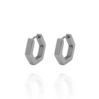 Pendiente  Aros Rombo