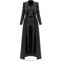 Black Silk 3-Piece Evening Suit