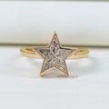 Pie Cut Bezel Setting Solitaire Engagement Ring