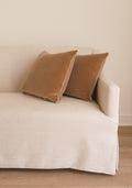 Delphine Velvet Pillow Set, Fawn
