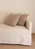 Delphine Velvet Pillow Set, Dove