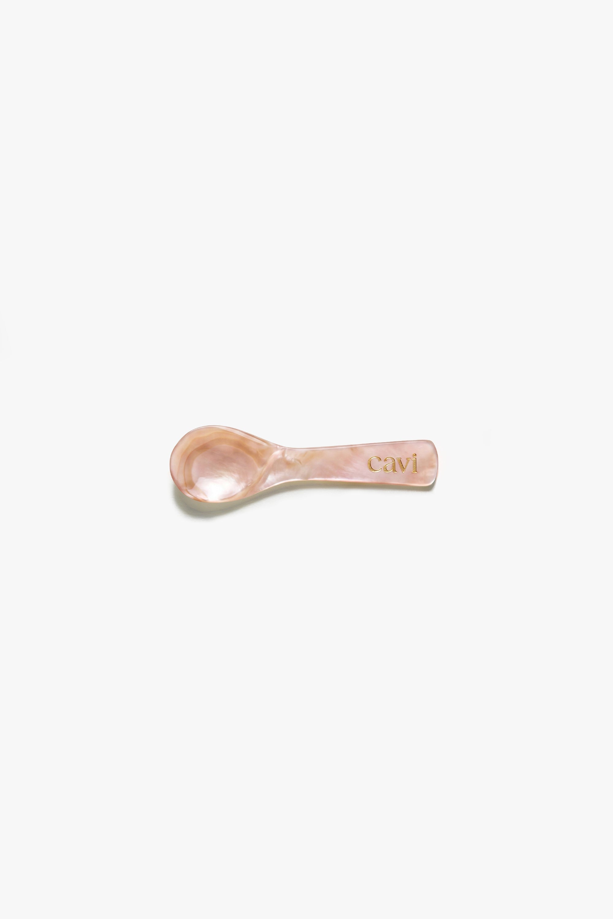 CAVI's Pink Mother of Pearl Caviar Spoon