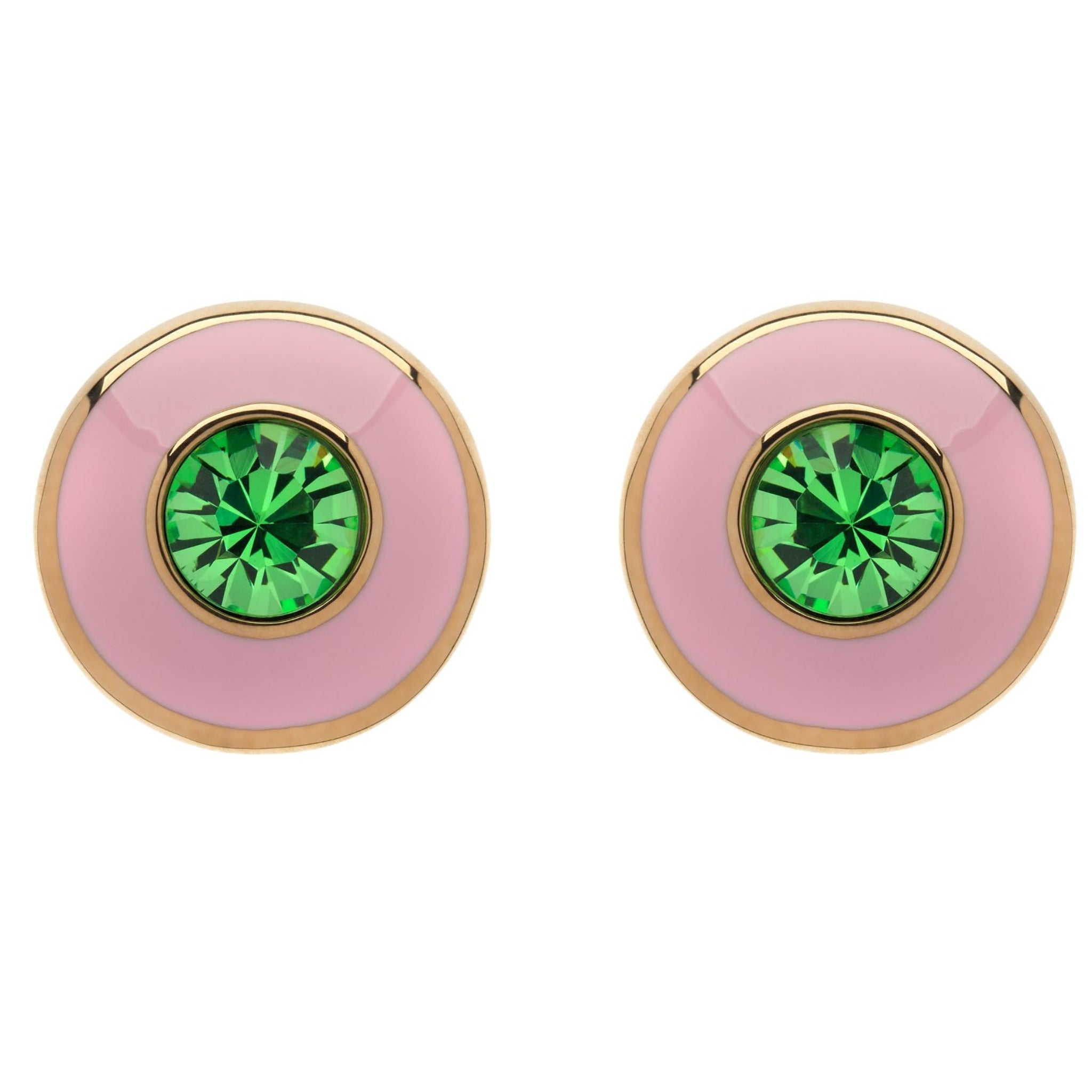Pink Peridot Earrings