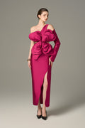 Petal Floral Applique Maxi Dress
