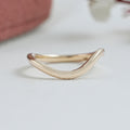 Plain Gold Curved Wedding Band