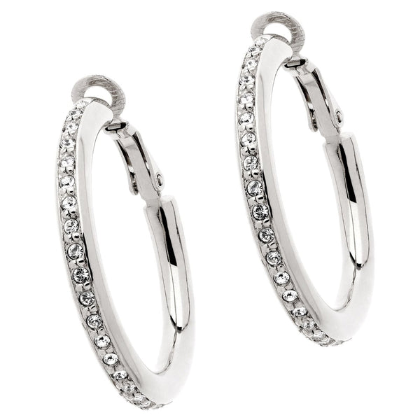 Platinum Crystal Earrings