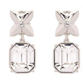 Platinum Flower Earrings