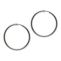 Platinum Hoop  Earrings