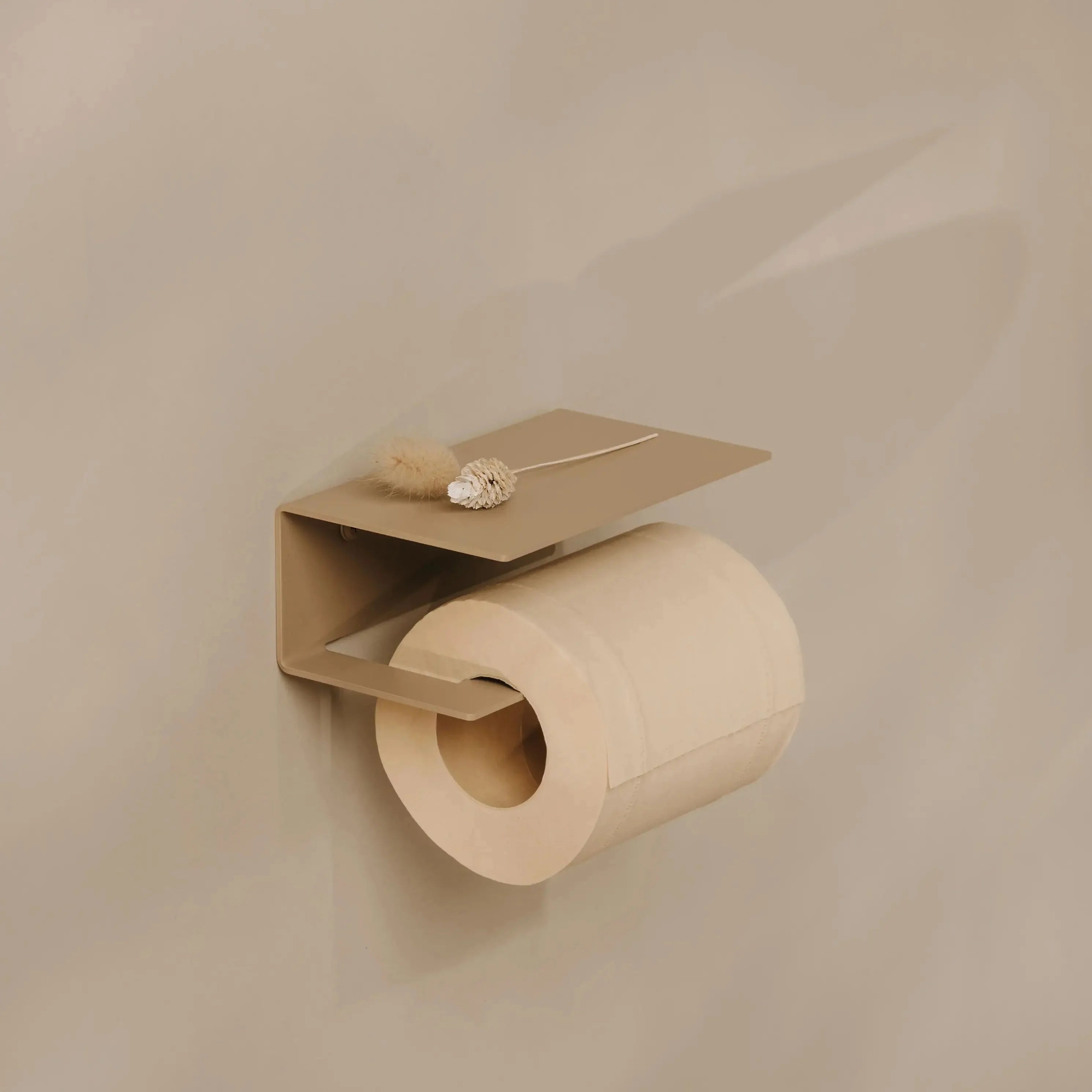 Portarrollos Berno – accesorios baño moderno con estante