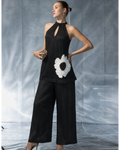 Charlotte Black Pant Set By KYNAH, Luxury Indian Fashion & Bridal Wear