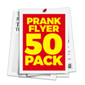 Prank Digital Download Flyer 50 Pack By Prank-O (As Seen on Shark Tank)