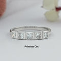 Five Stone Lab Diamond Bezel Set Ring
