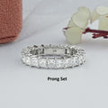 Princess Lab Diamond Eternity Wedding Band