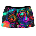 Retro Trip High-Waisted Women's Shorts