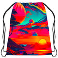 Sunset Melt Drawstring Bag