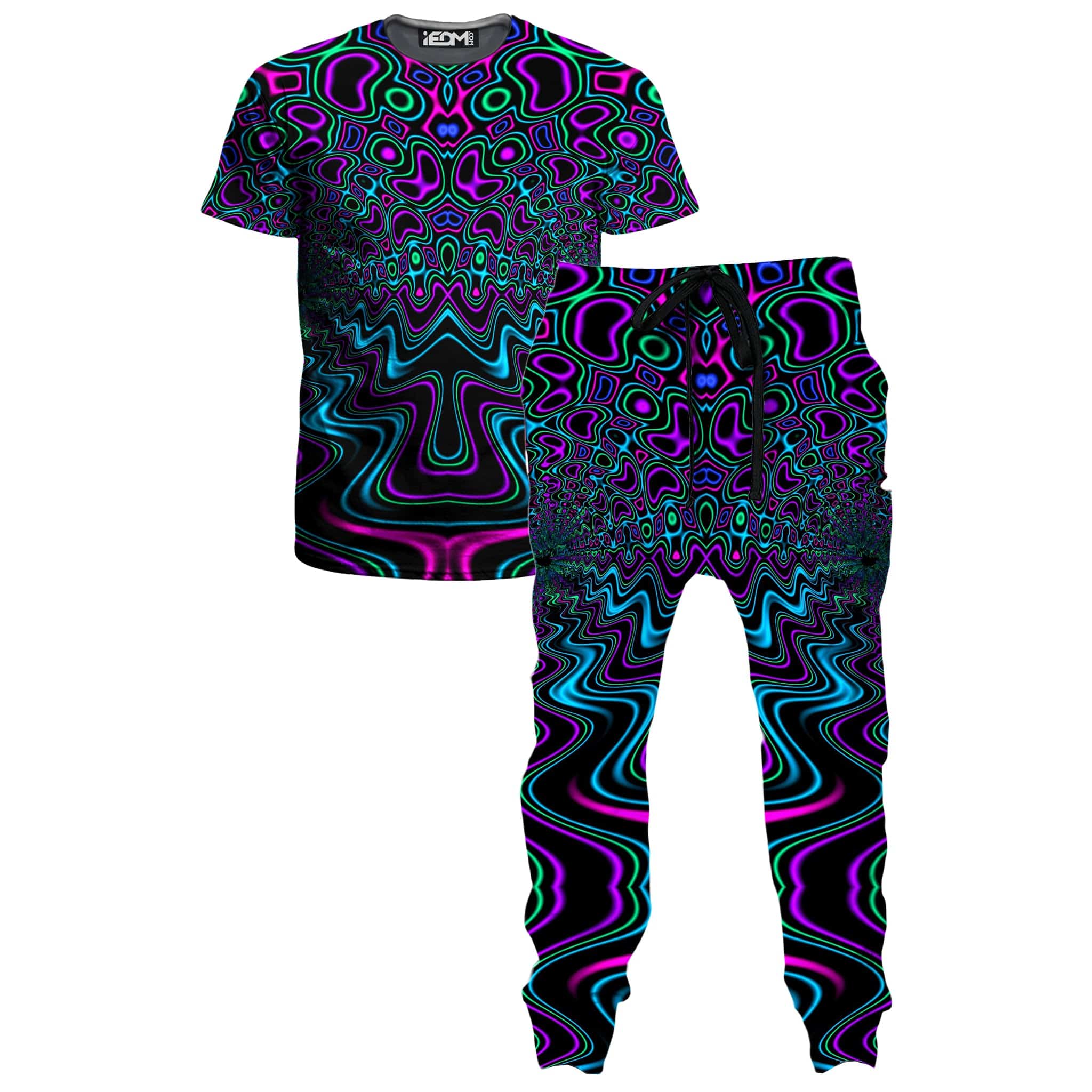 Fractal River T-Shirt and Joggers Combo