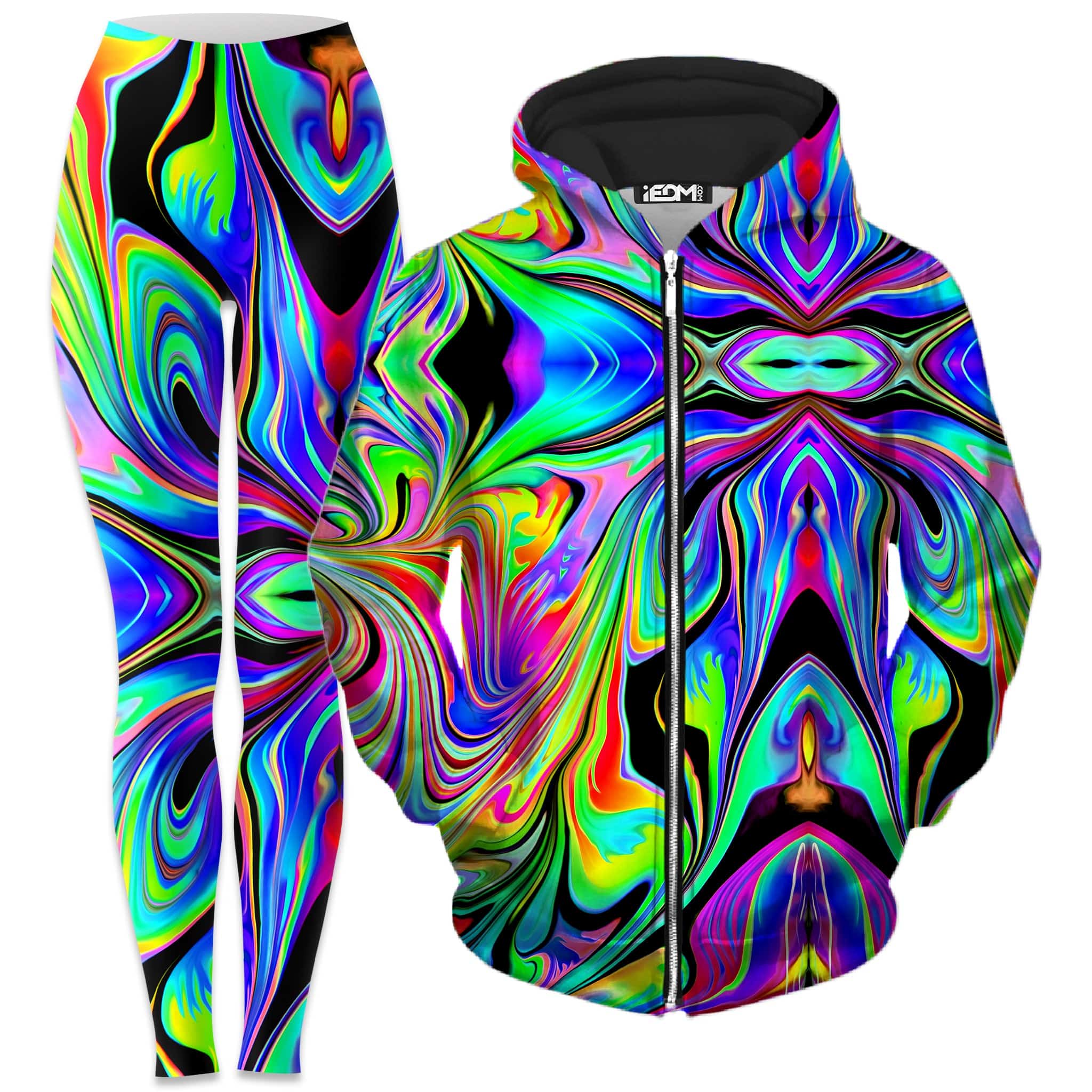 Macro Dose Zip-Up Hoodie and Leggings Combo