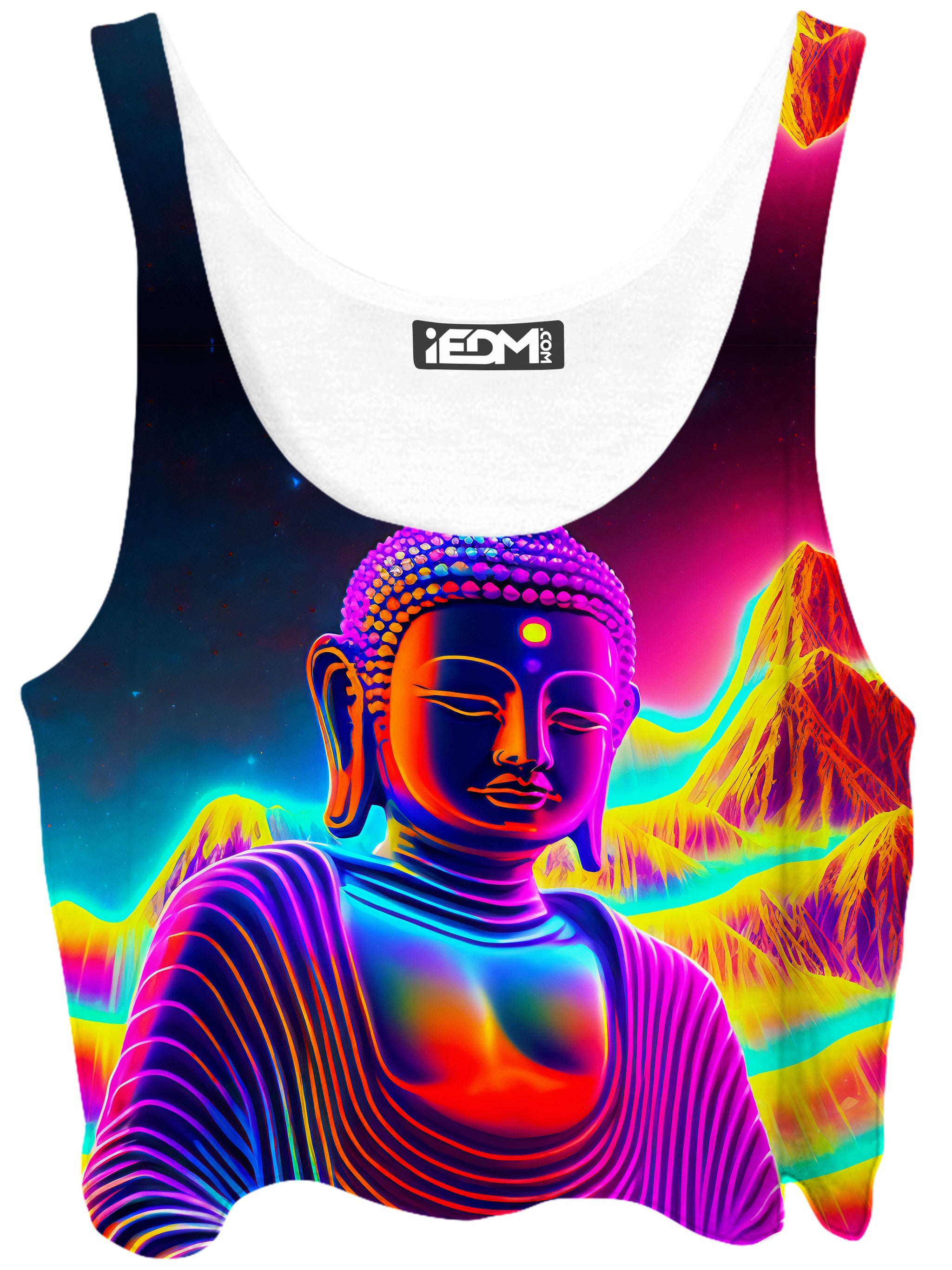 Neon Budha Crop Top