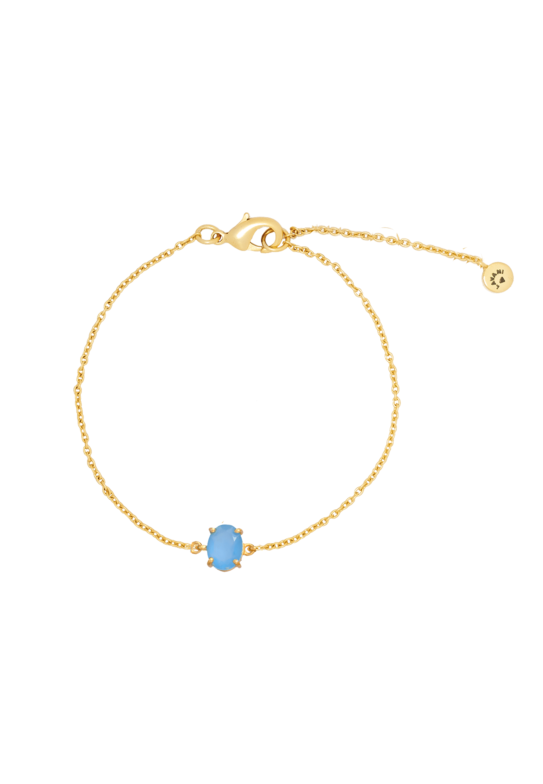 Pulsera Portobello Mini Calcedonia Azul