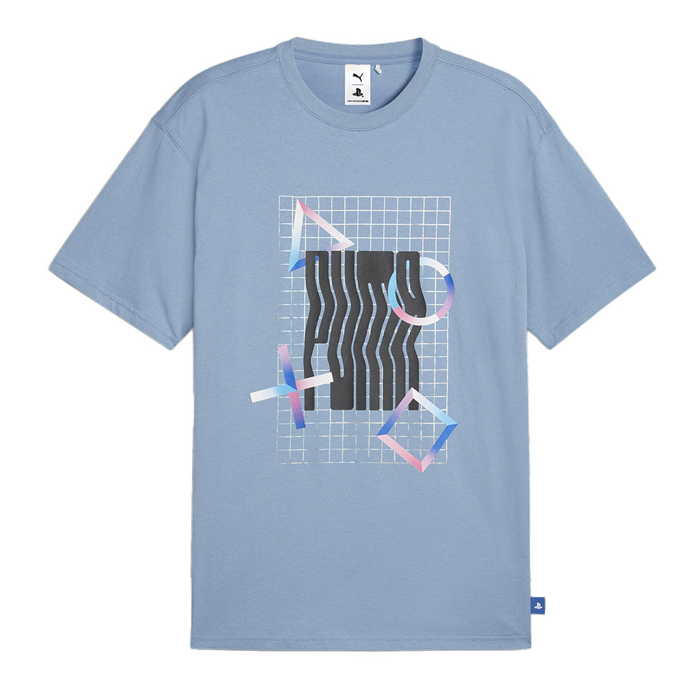 Puma X Playstation Elevated SS Tee - Zen Blue