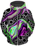 Purple Vision Unisex Zip-Up Hoodie