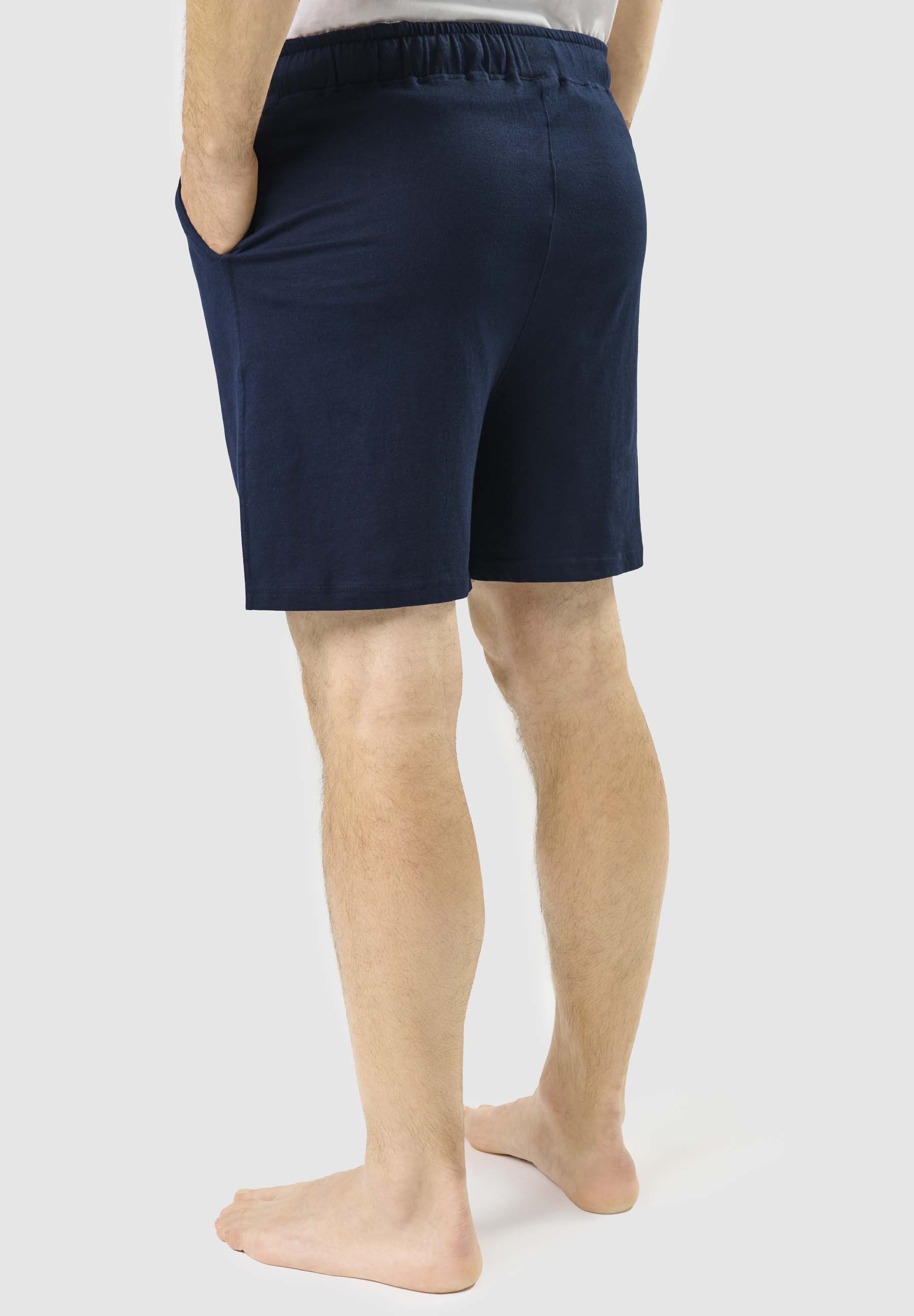 Pantalón Pijama Hombre Corto Punto Liso - Azul 9403_39