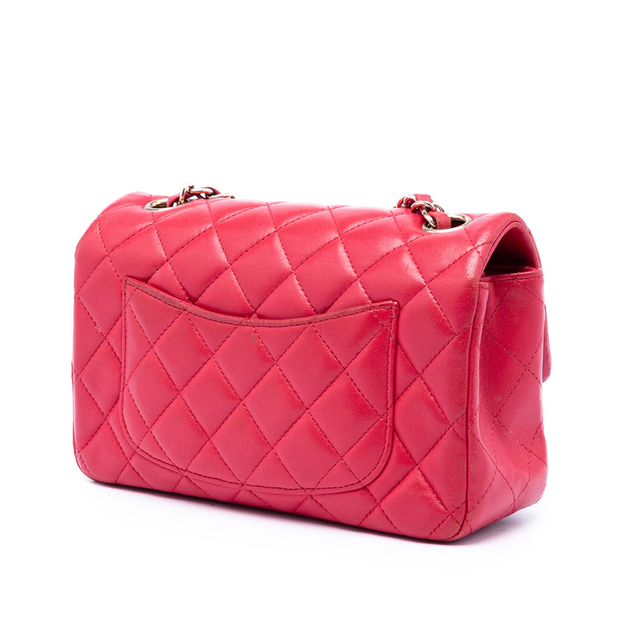 Mini Rectangular Classic Lambskin Single Flap