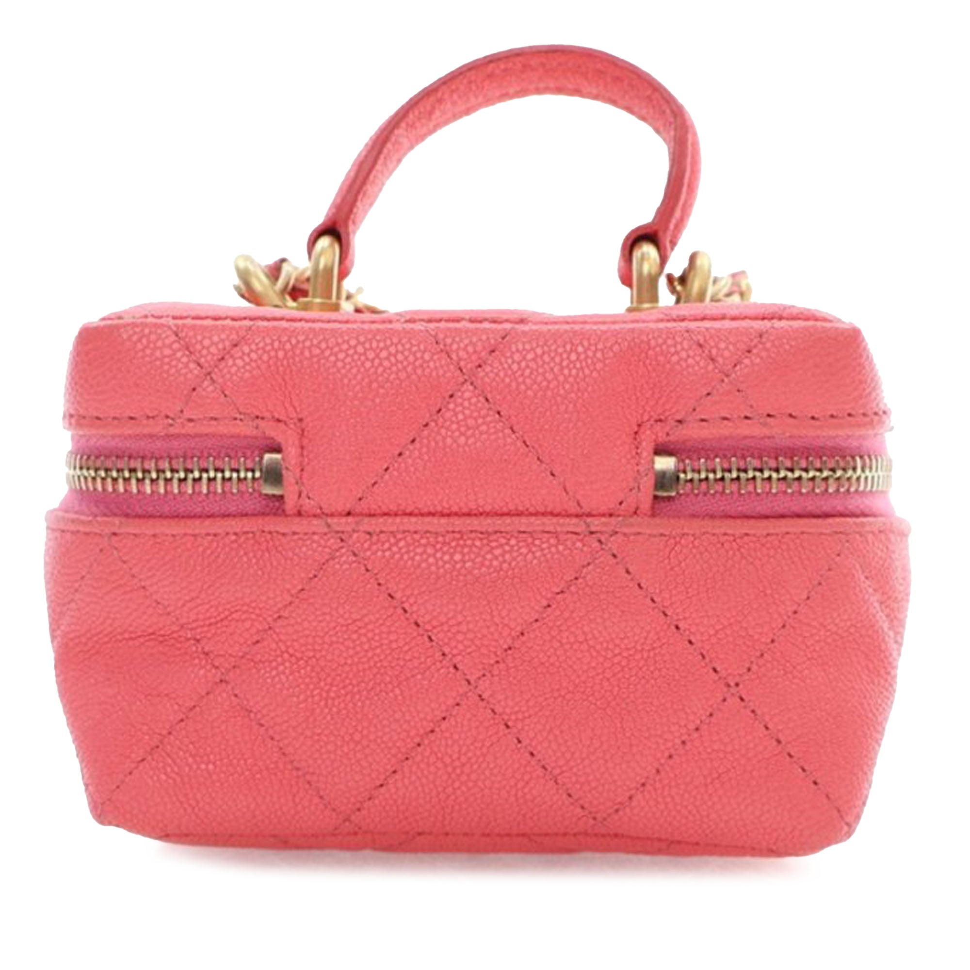 Mini CC Caviar Top Handle Vanity Case