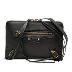 Pebbled Leather Neo Classic City Pouch Crossbody