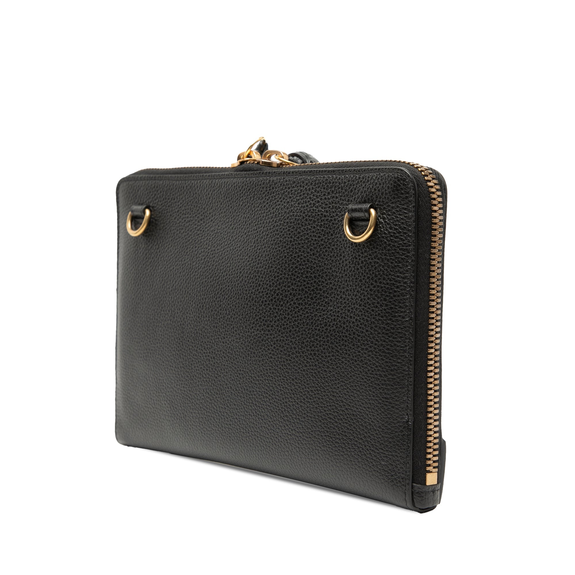 Pebbled Leather Neo Classic City Pouch Crossbody