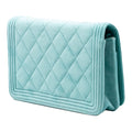 Quilted Velvet Boy Wallet On Chain