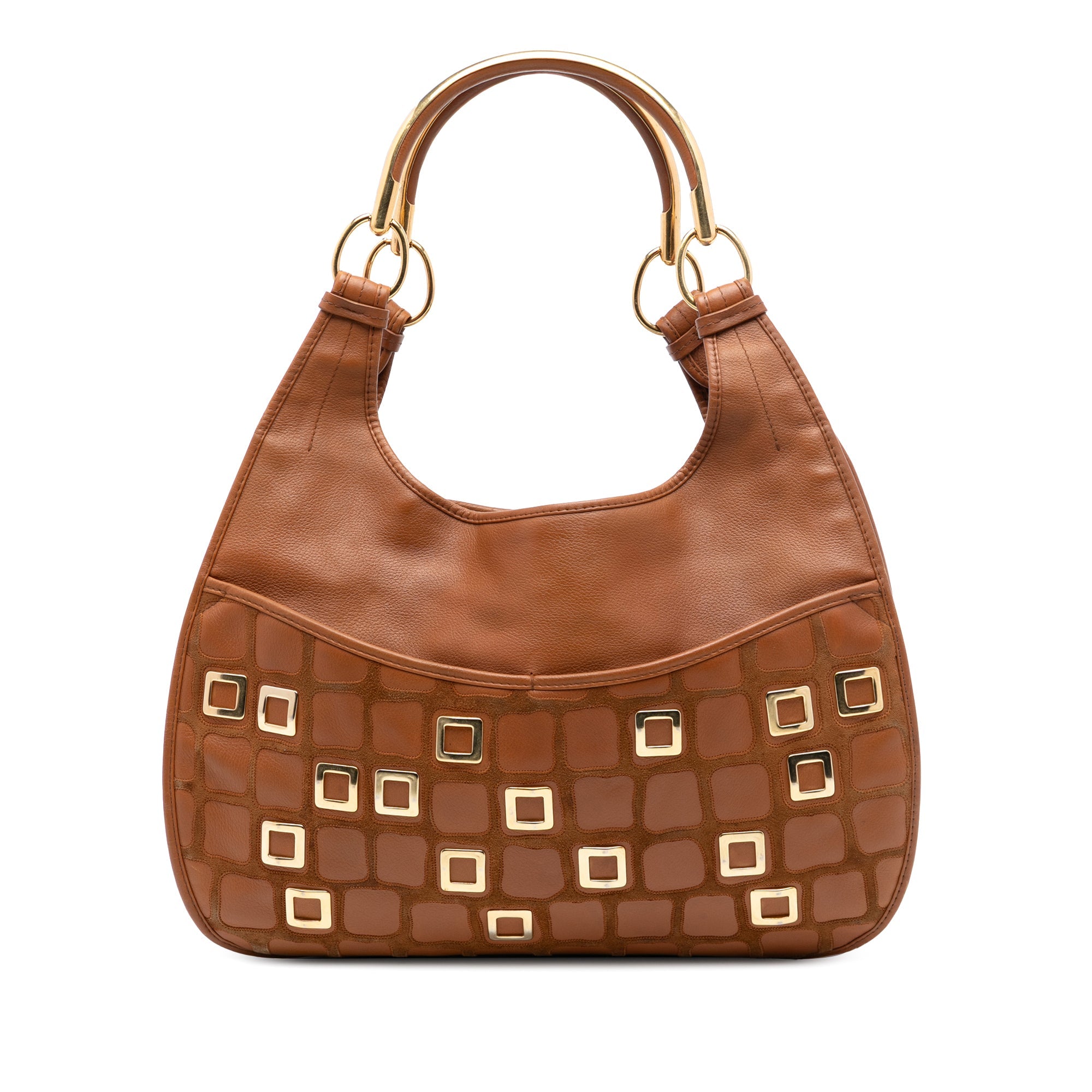 Medium Embellished Leather 61 Hobo