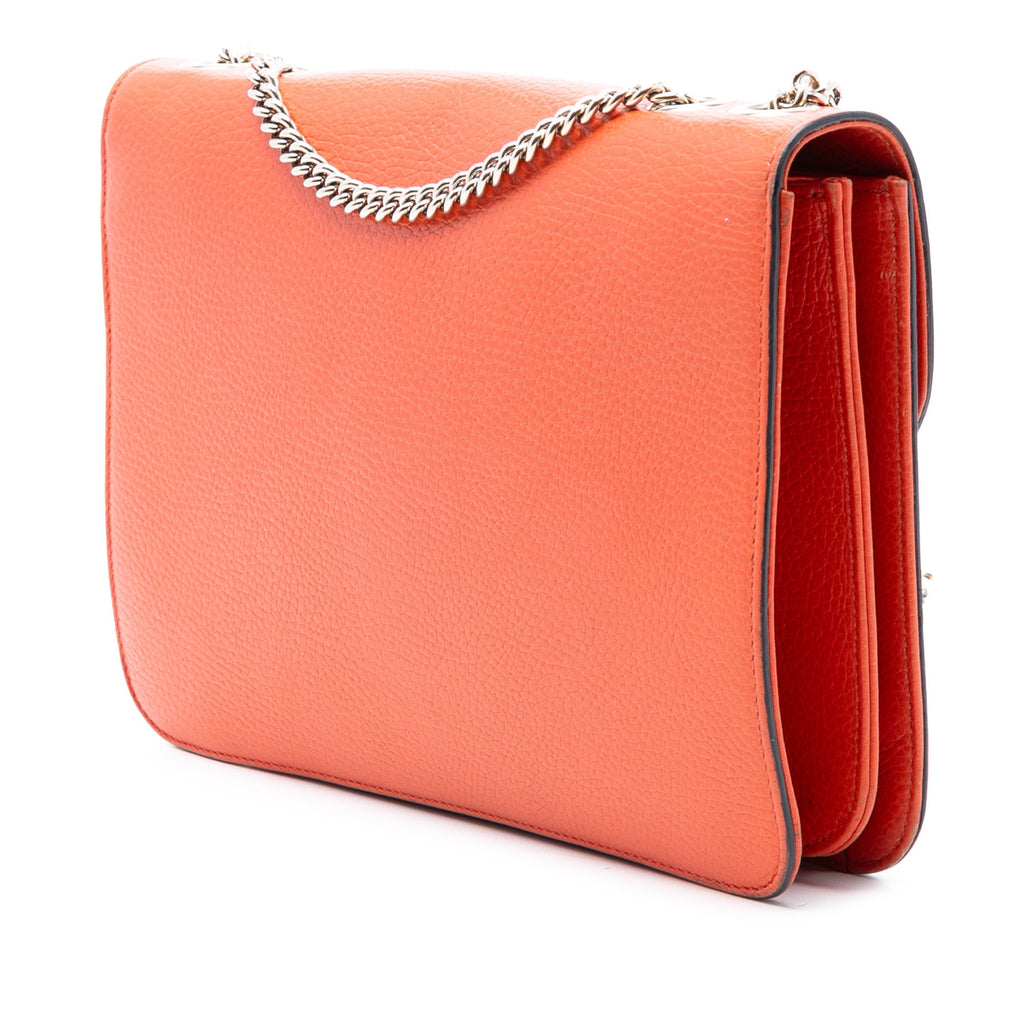 Medium Dollar Calfskin Interlocking G Crossbody