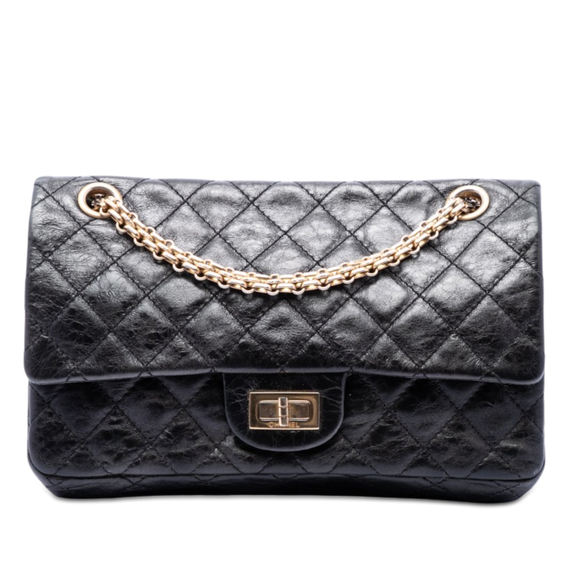 Quilted Aged Calfskin Reissue 2.55 Single Flap 225