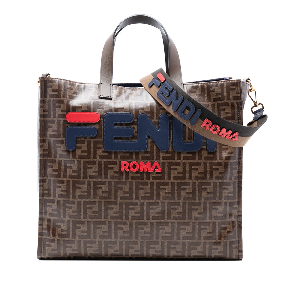 FILA Glazed Fabric FF 1974 Mania Shopping Tote