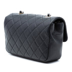 Quilted Lambskin Turn and Lock Flap