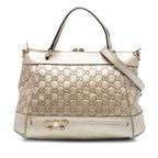 Metallic Guccissima Mayfair Satchel