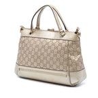 Metallic Guccissima Mayfair Satchel