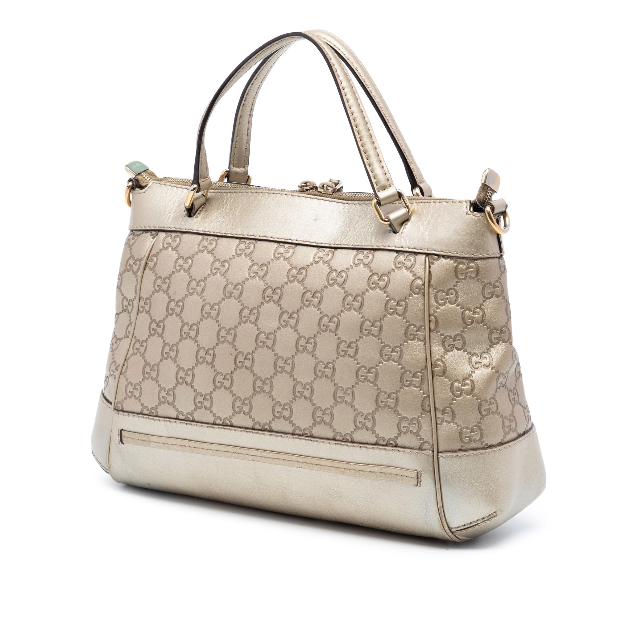 Metallic Guccissima Mayfair Satchel