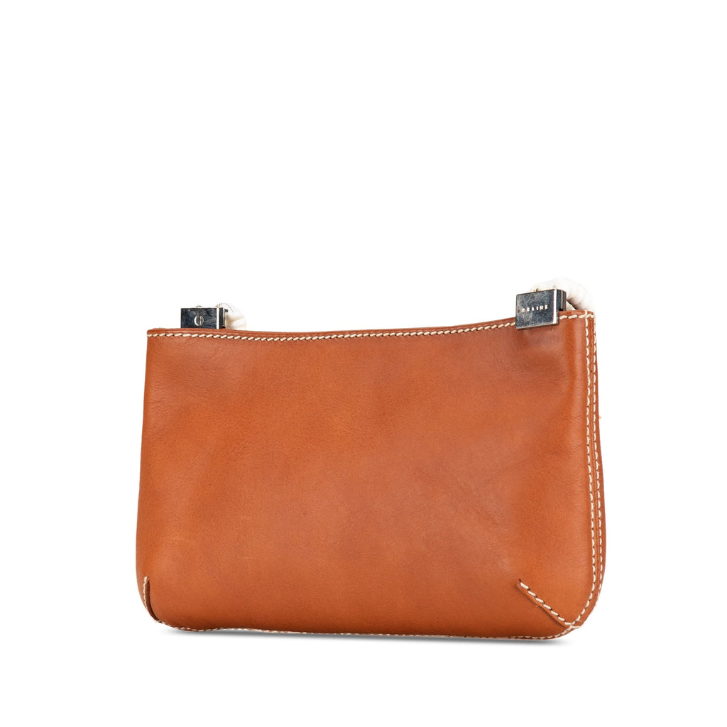 Calfskin Shell Strap Shoulder Bag