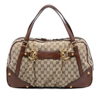 GG Canvas Jockey Boston Bag